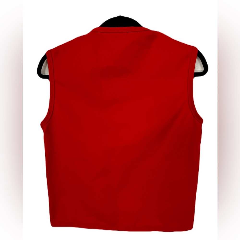 🔴 Daystar Unisex Red Two-Pocket Vest | Size S EUC - Picture 3 of 7